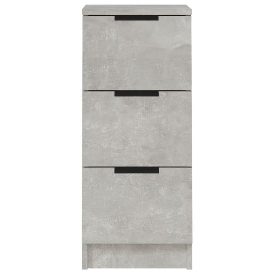Dressoir 30X30X70 Cm Bewerkt Hout Betongrijs