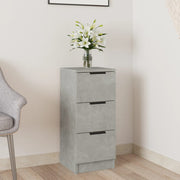 Sideboard 30x30x70 cm engineered wood concrete grey