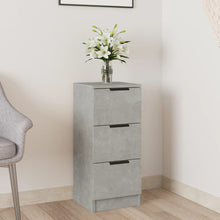 Dressoir 30X30X70 Cm Bewerkt Hout Betongrijs