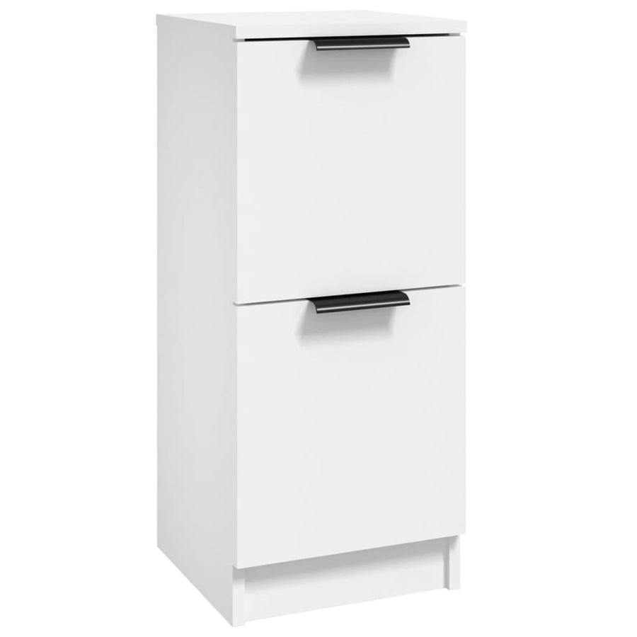 Dressoir 30X30X70 Cm Bewerkt Hout Wit