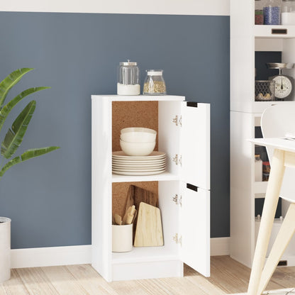 Dressoir 30X30X70 Cm Bewerkt Hout Wit