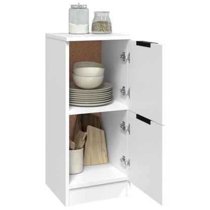 Dressoir 30X30X70 Cm Bewerkt Hout Wit