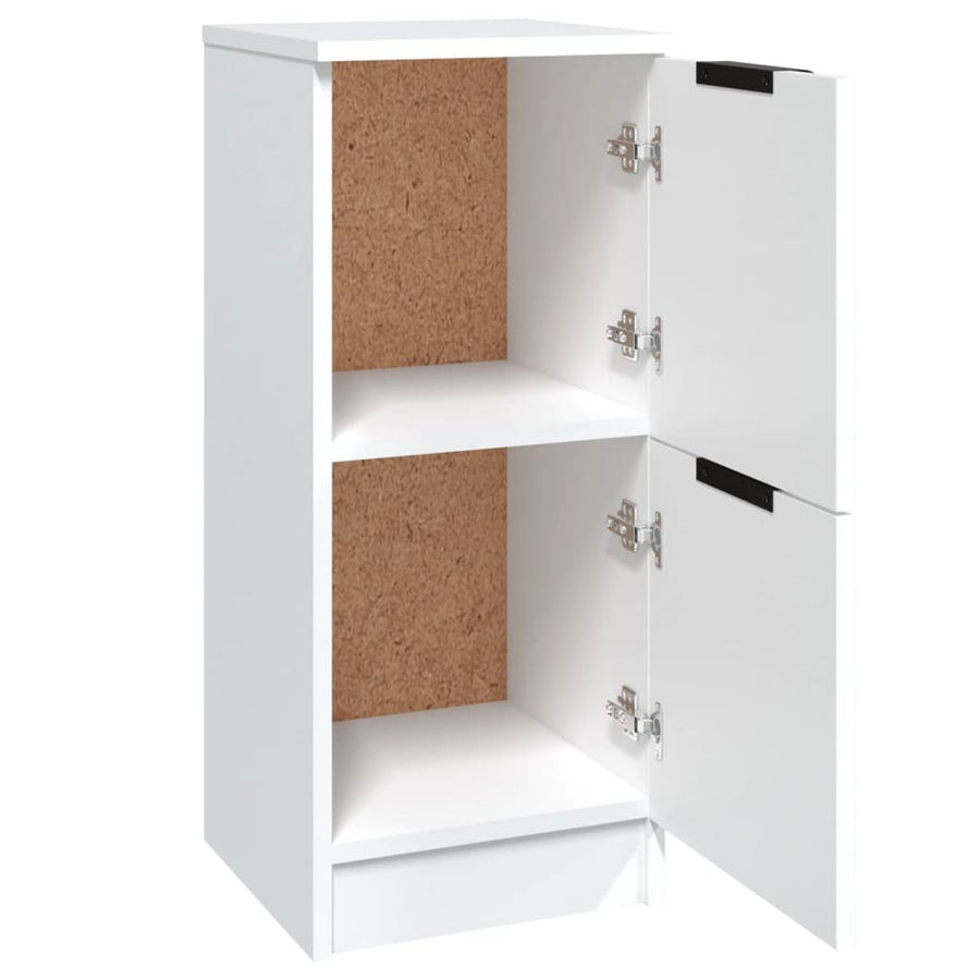 Dressoir 30X30X70 Cm Bewerkt Hout Wit