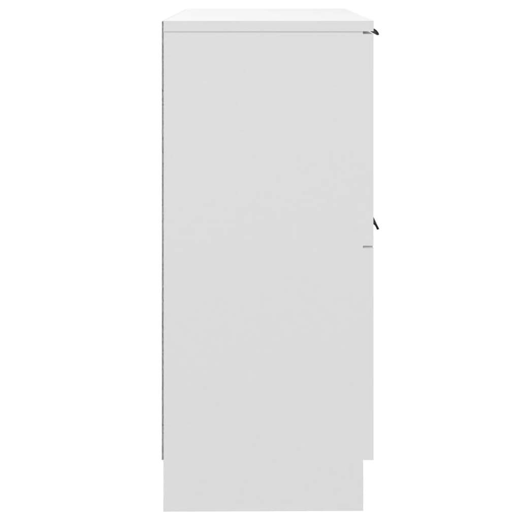 Dressoir 30X30X70 Cm Bewerkt Hout Wit