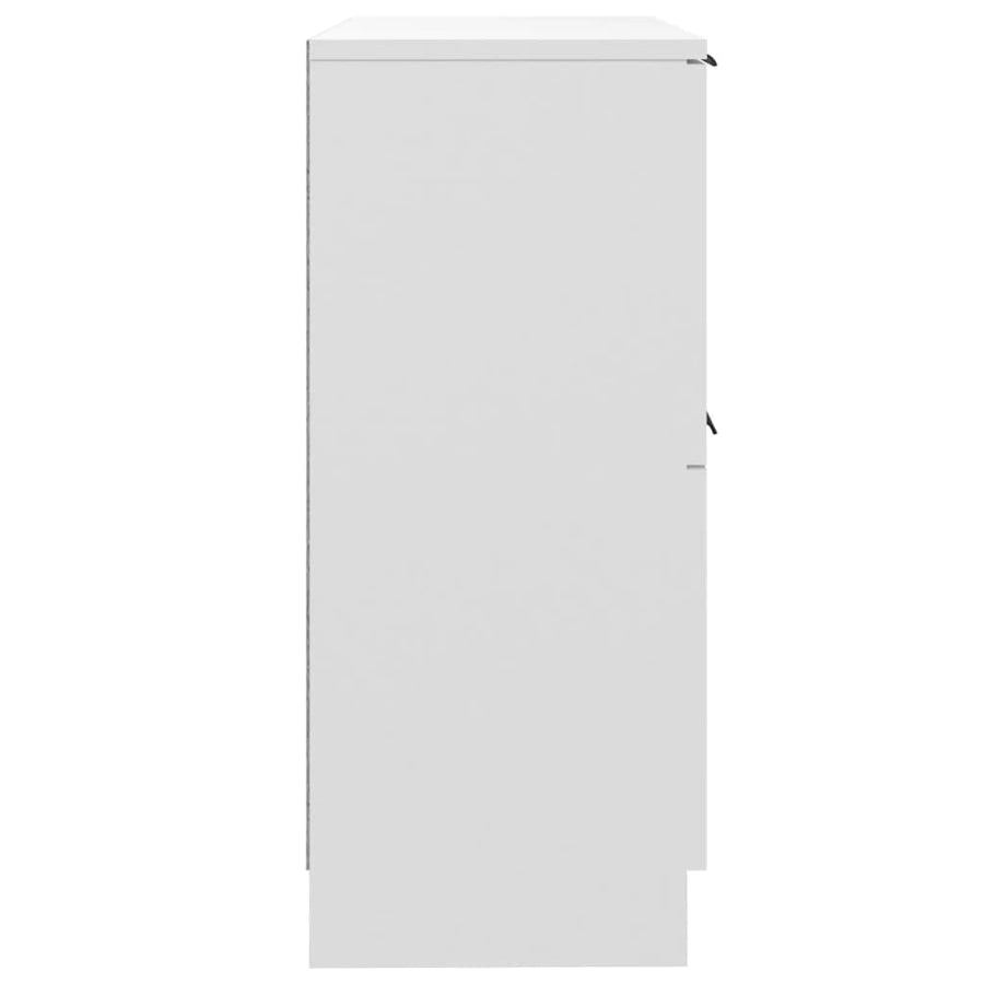 Dressoir 30X30X70 Cm Bewerkt Hout Wit