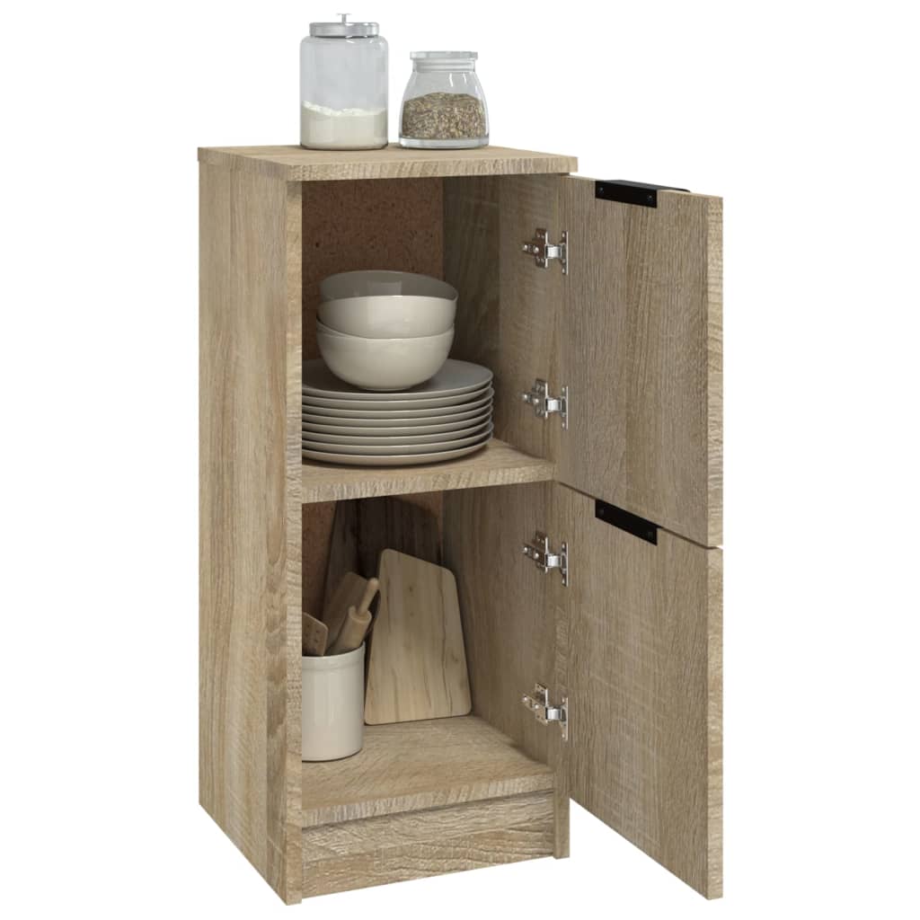 Dressoir 30X30X70 Cm Bewerkt Hout Sonoma Eikenkleurig