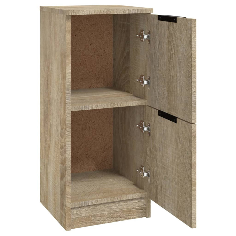 Dressoirs 2 St 30X30X70 Cm Bewerkt Hout Sonoma Eikenkleurig