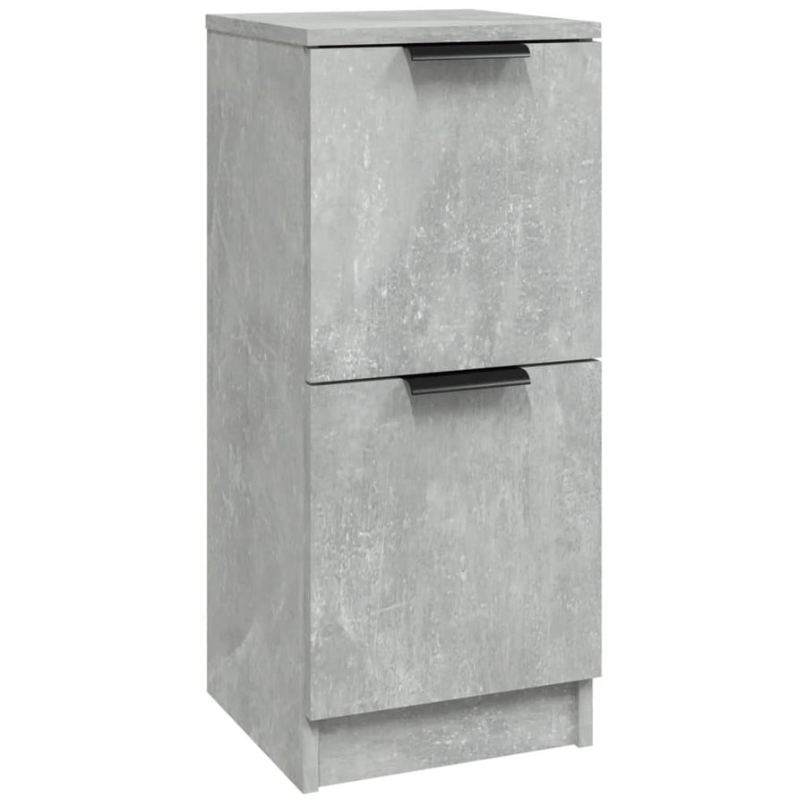 Dressoir 30X30X70 Cm Bewerkt Hout Betongrijs