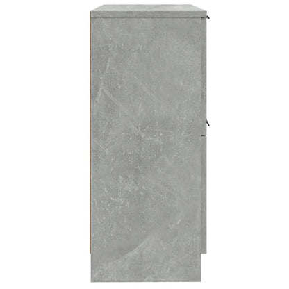 Dressoirs 2 St 30X30X70 Cm Bewerkt Hout Betongrijs