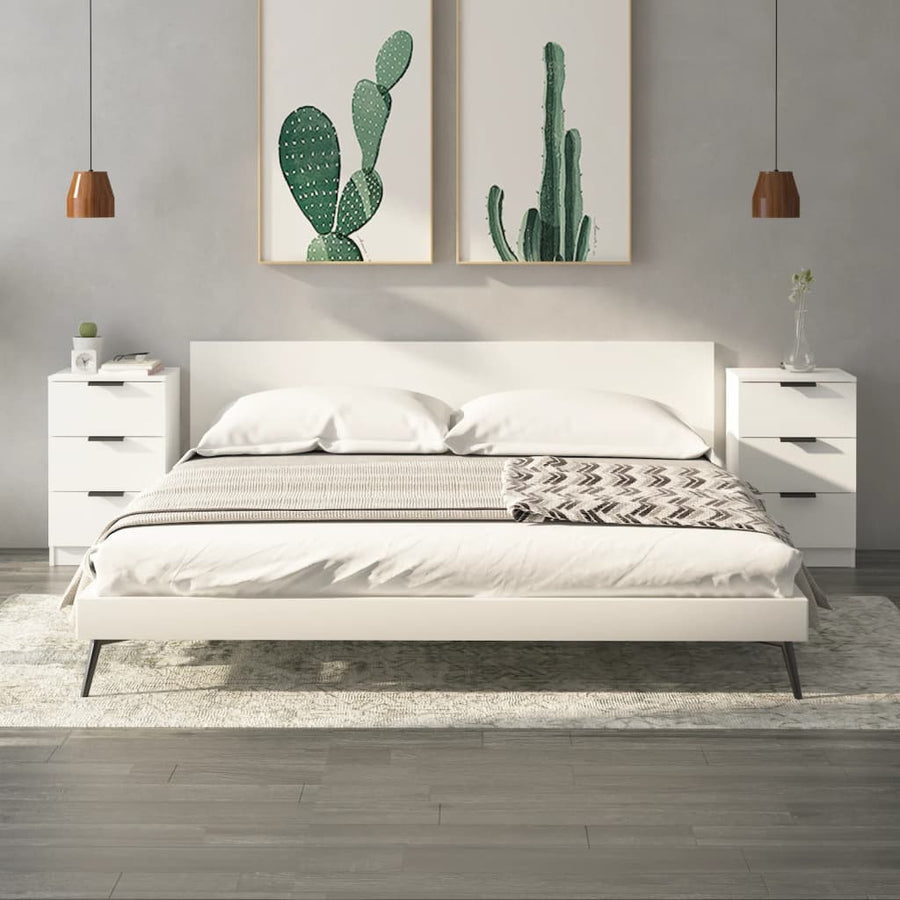 Nachtkastjes 2 St 40X36X65 Cm Wit