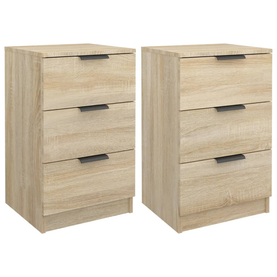 Nachtkastjes 2 St 40X36X65 Cm Sonoma Eikenkleurig