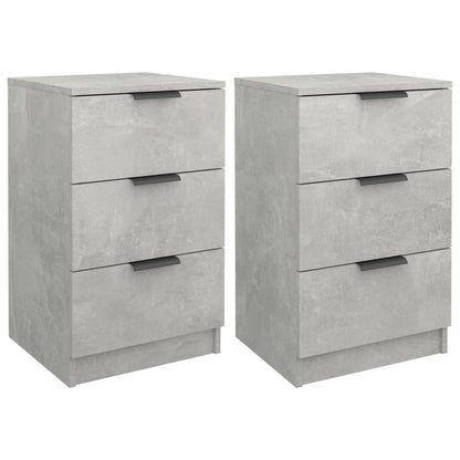 Nachtkastjes 2 St 40X36X65 Cm Betongrijs