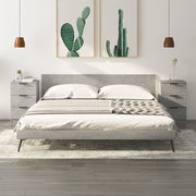 Bedside tables 2 pcs 40x36x65 cm concrete grey