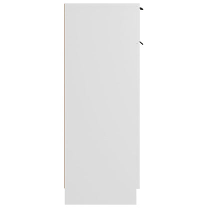 Badkamerkast 32X34X90 Cm Bewerkt Hout Wit