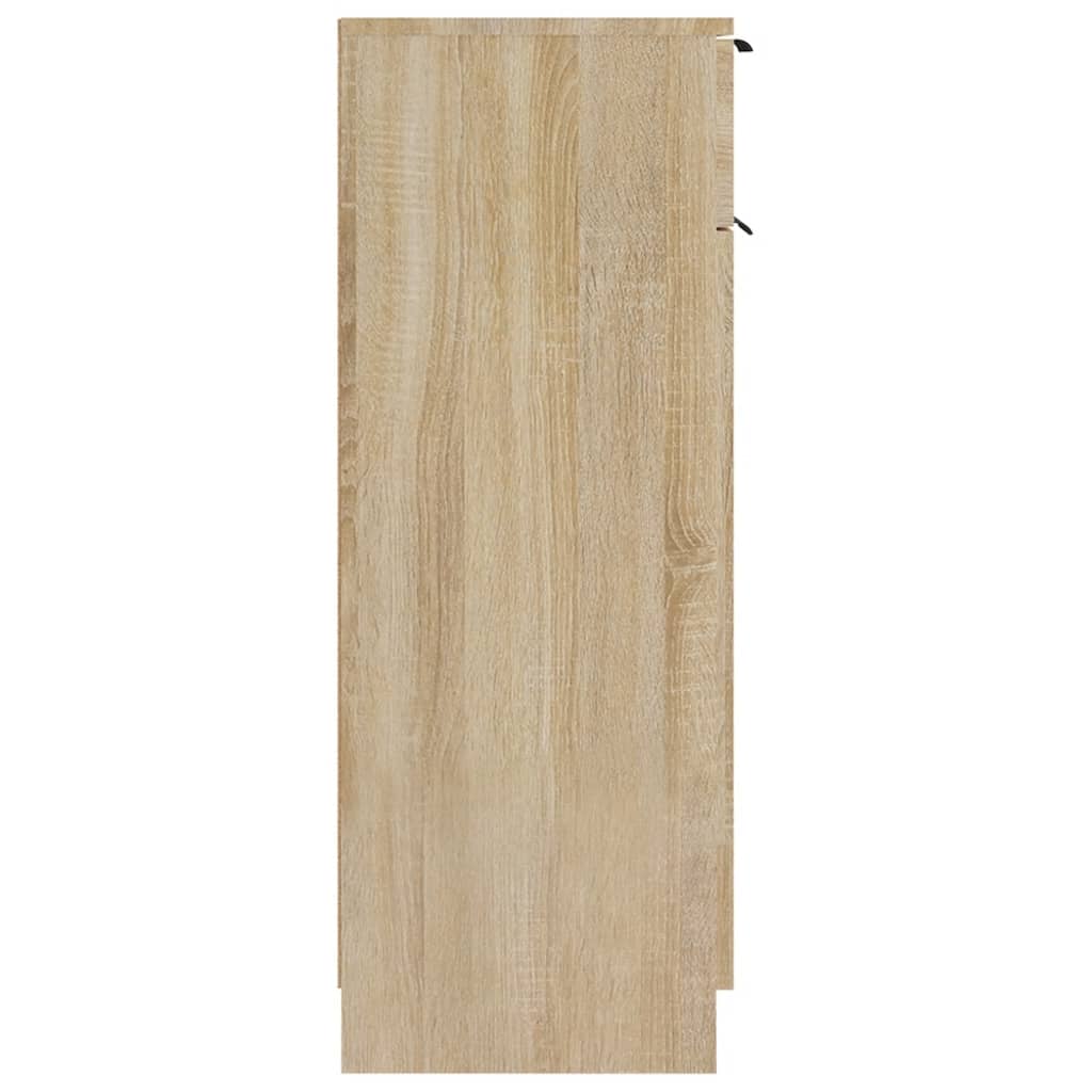 Badkamerkast 32X34X90 Cm Bewerkt Hout Sonoma Eikenkleurig
