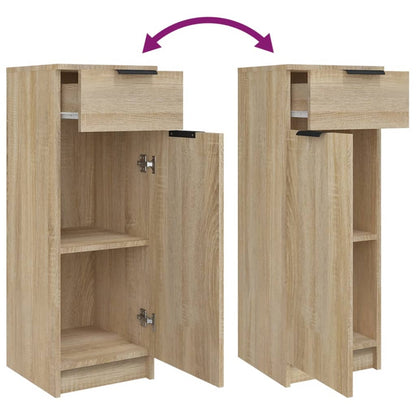 Badkamerkast 32X34X90 Cm Bewerkt Hout Sonoma Eikenkleurig