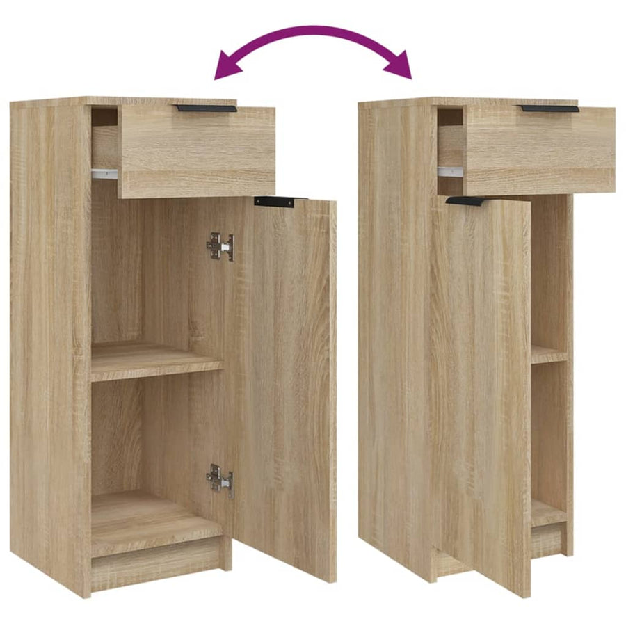 Badkamerkast 32X34X90 Cm Bewerkt Hout Sonoma Eikenkleurig