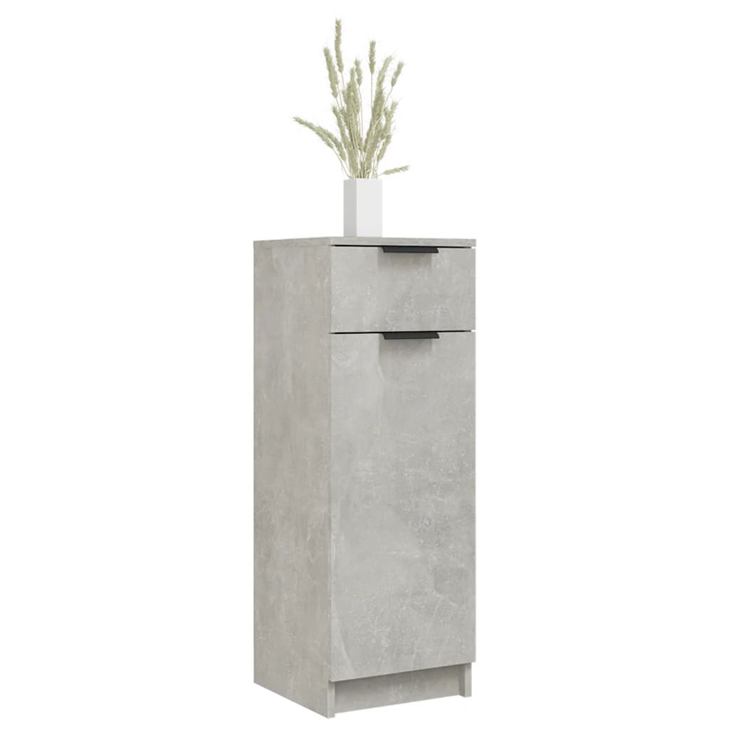 Badkamerkast 32X34X90 Cm Bewerkt Hout Betongrijs