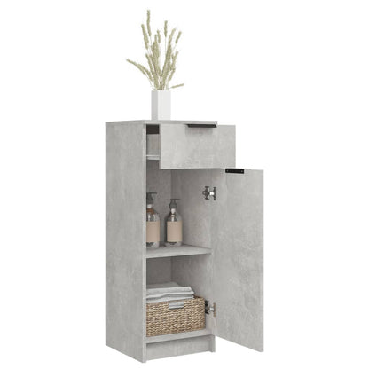 Badkamerkast 32X34X90 Cm Bewerkt Hout Betongrijs
