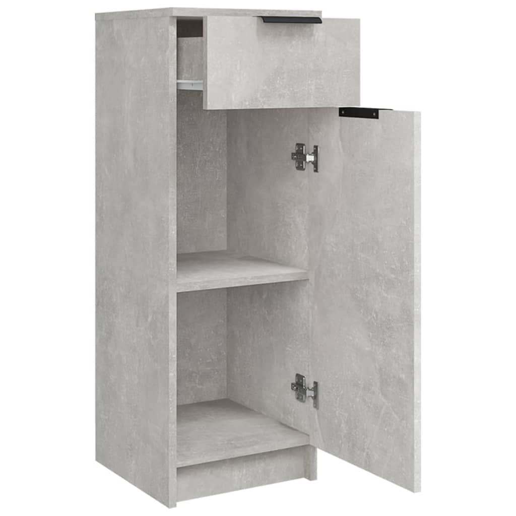 Badkamerkast 32X34X90 Cm Bewerkt Hout Betongrijs