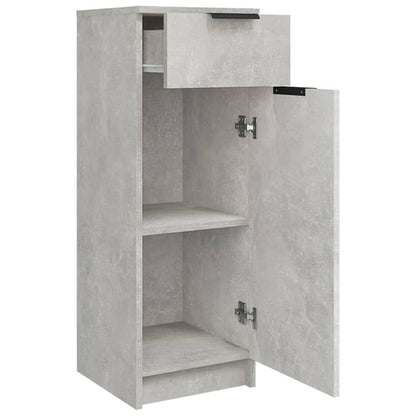 Badkamerkast 32X34X90 Cm Bewerkt Hout Betongrijs