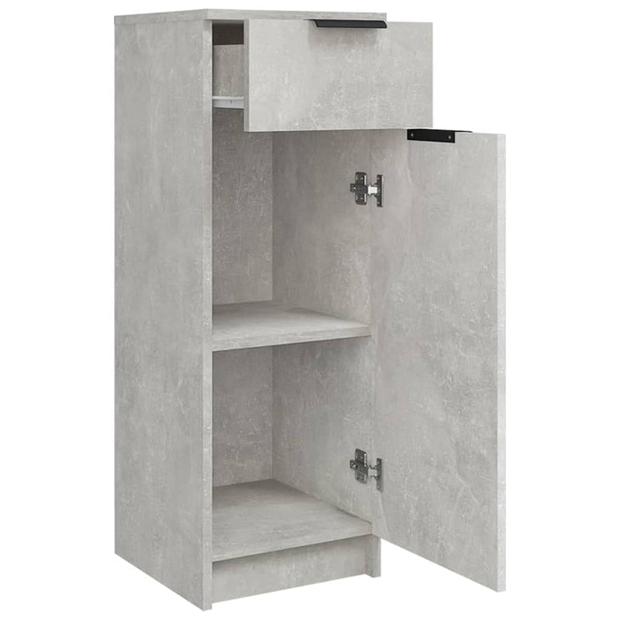 Badkamerkast 32X34X90 Cm Bewerkt Hout Betongrijs