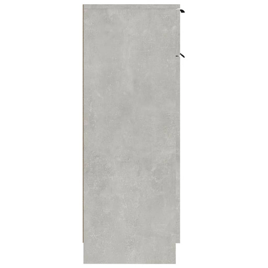 Badkamerkast 32X34X90 Cm Bewerkt Hout Betongrijs
