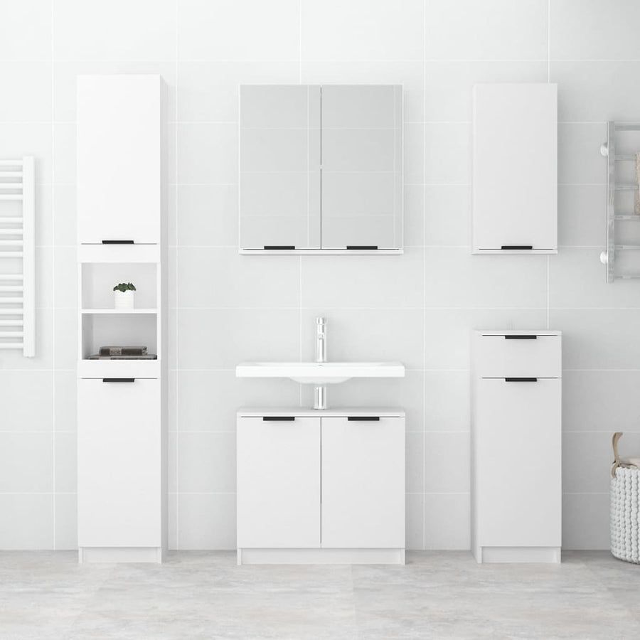 Badkamerkast Wandgemonteerd 32X20X67 Cm Wit