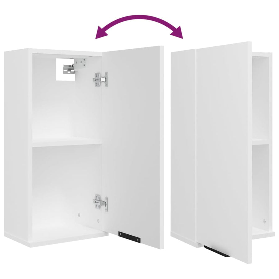 Badkamerkast Wandgemonteerd 32X20X67 Cm Wit
