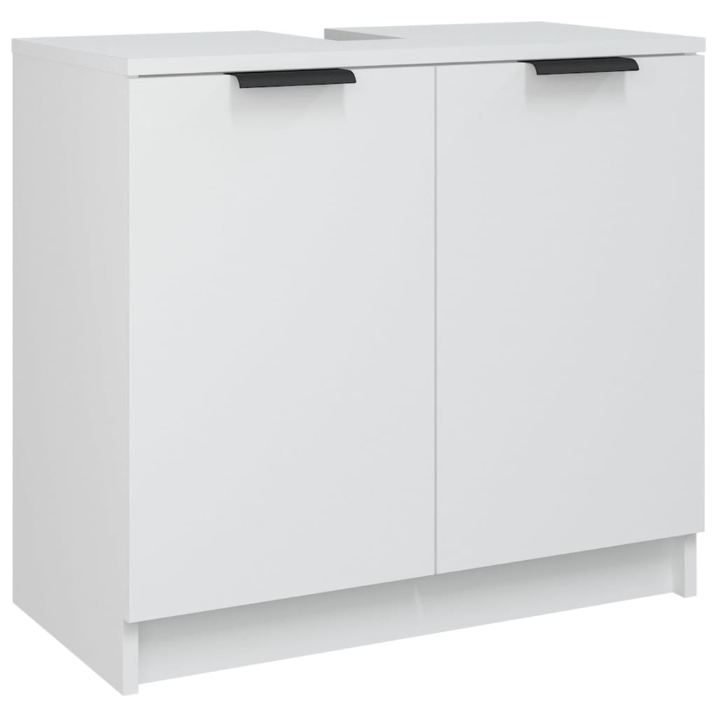 Badkamerkast 64,5X33,5X59 Cm Bewerkt Hout Wit