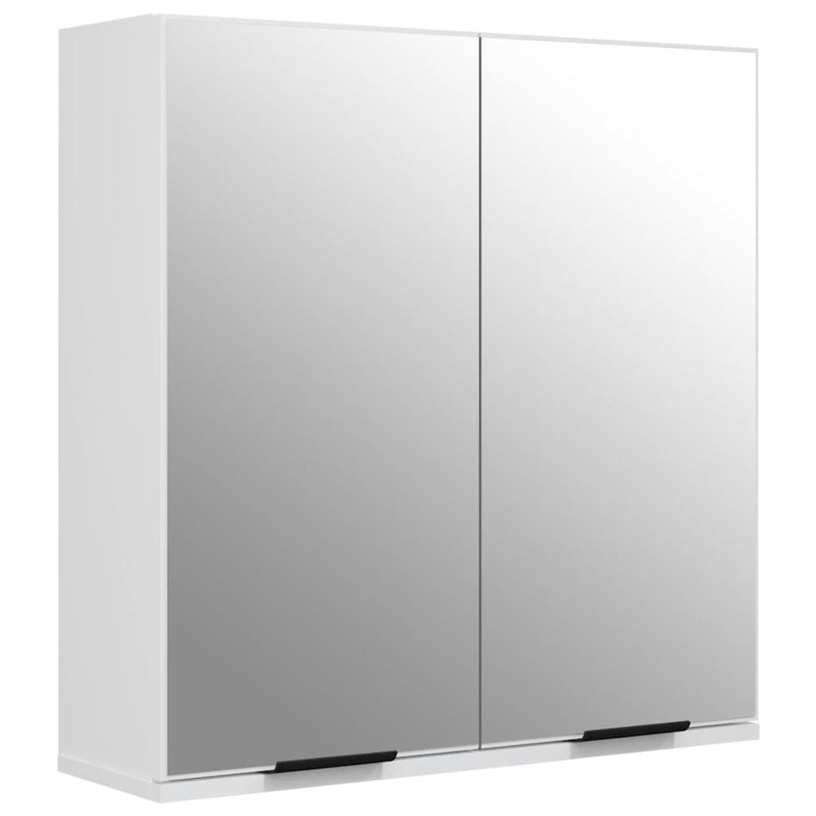 Badkamerkast Met Spiegel 64X20X67 Cm Wit