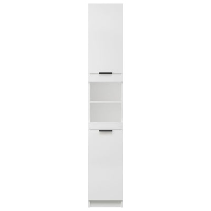 Badkamerkast 32X34X188,5 Cm Bewerkt Hout Wit