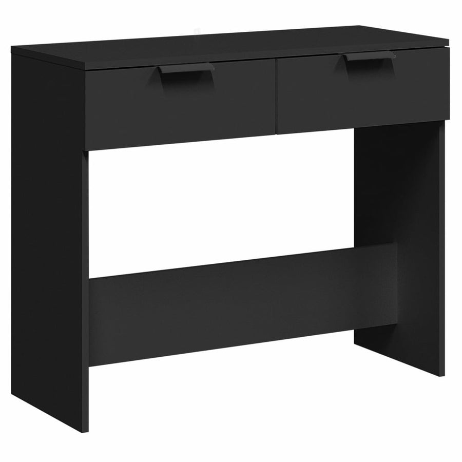 Wandtafel 90X36X75 Cm Bewerkt Hout Zwart