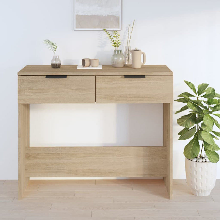 Wandtafel 90X36X75 Cm Bewerkt Hout Sonoma Eikenkleurig