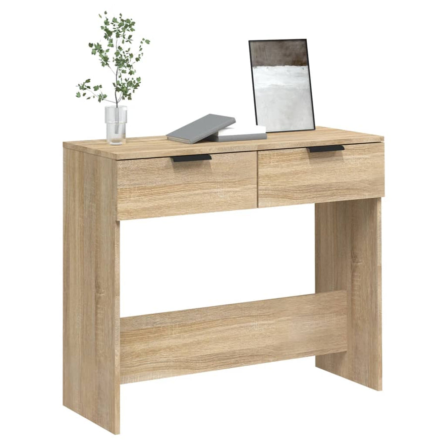 Wandtafel 90X36X75 Cm Bewerkt Hout Sonoma Eikenkleurig