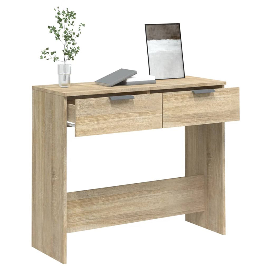 Wandtafel 90X36X75 Cm Bewerkt Hout Sonoma Eikenkleurig
