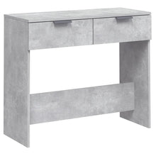 Wandtafel 90X36X75 Cm Bewerkt Hout Betongrijs
