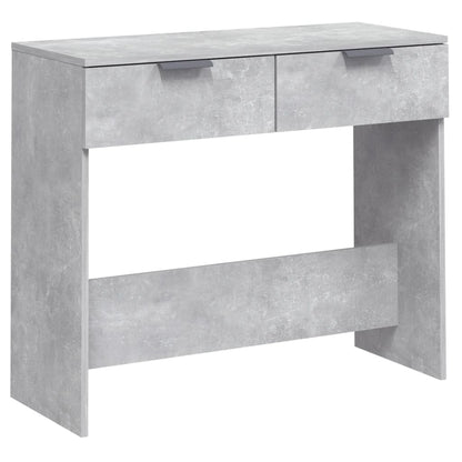 Wandtafel 90X36X75 Cm Bewerkt Hout Betongrijs