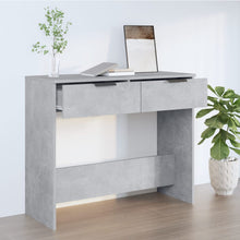 Wandtafel 90X36X75 Cm Bewerkt Hout Betongrijs