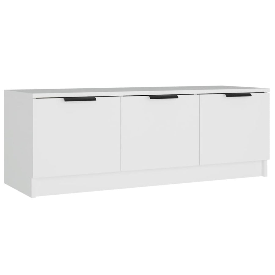 Tv-Meubel 02X35X36,5 Cm Bewerkt Hout Wit