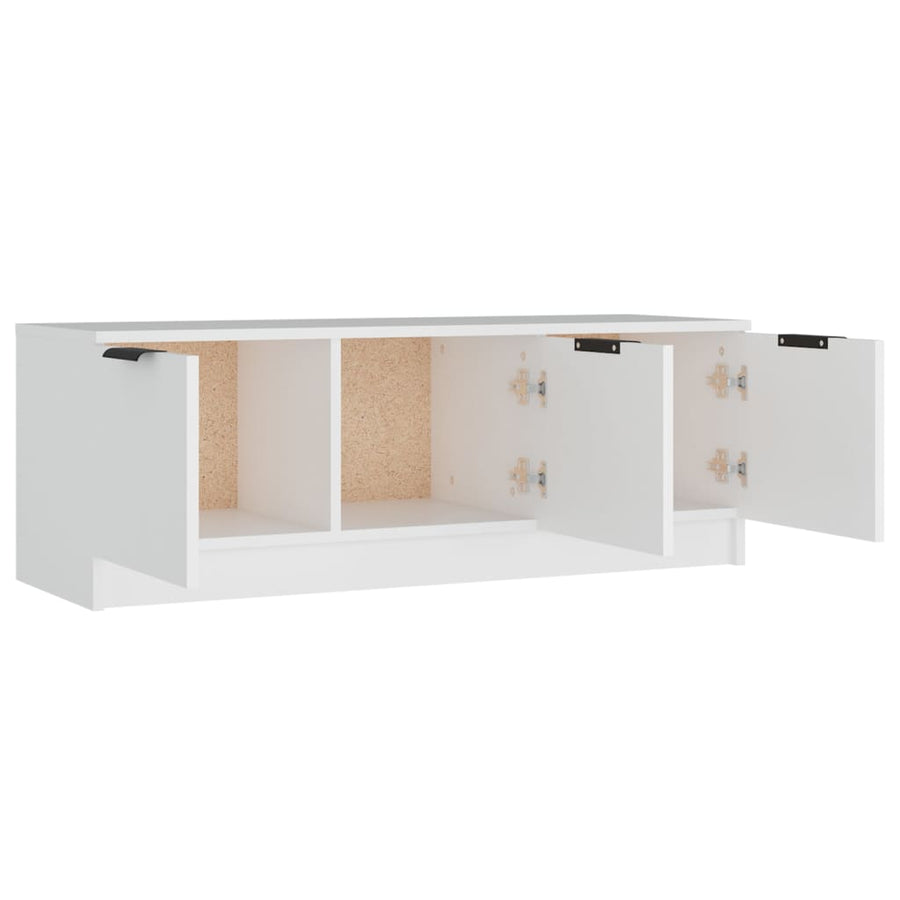 Tv-Meubel 02X35X36,5 Cm Bewerkt Hout Wit