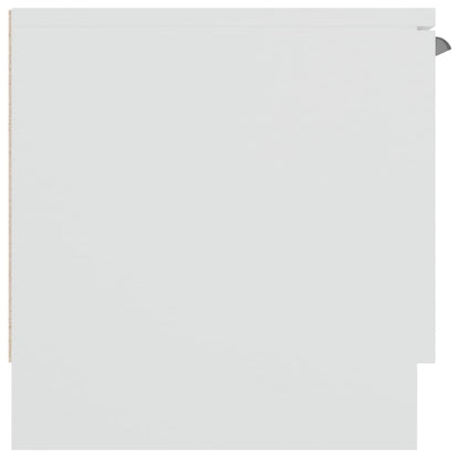Tv-Meubel 02X35X36,5 Cm Bewerkt Hout Wit