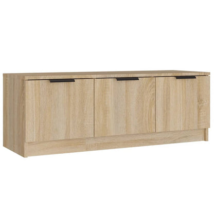 Tv-Meubel 02X35X36,5 Cm Bewerkt Hout Kleurig Sonoma eiken