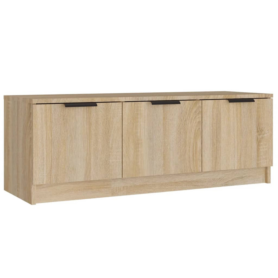 Tv-Meubel 02X35X36,5 Cm Bewerkt Hout Kleurig Sonoma eiken