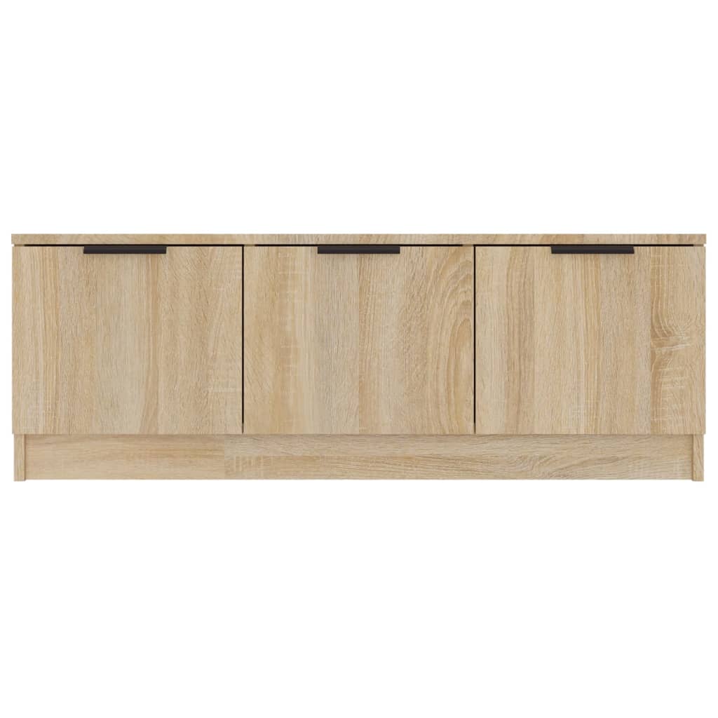 Tv-Meubel 02X35X36,5 Cm Bewerkt Hout Kleurig Sonoma eiken