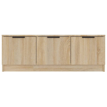 Tv-Meubel 02X35X36,5 Cm Bewerkt Hout Kleurig Sonoma eiken