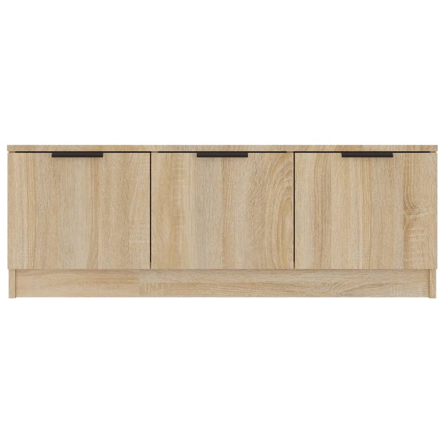 Tv-Meubel 02X35X36,5 Cm Bewerkt Hout Kleurig Sonoma eiken