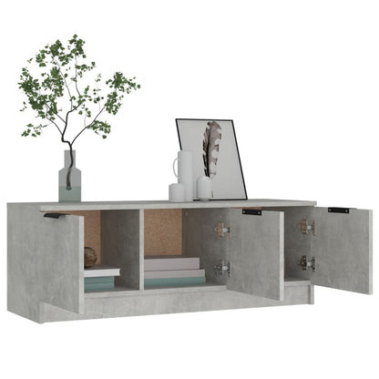 Tv-Meubel 02X35X36,5 Cm Bewerkt Hout Betongrijs