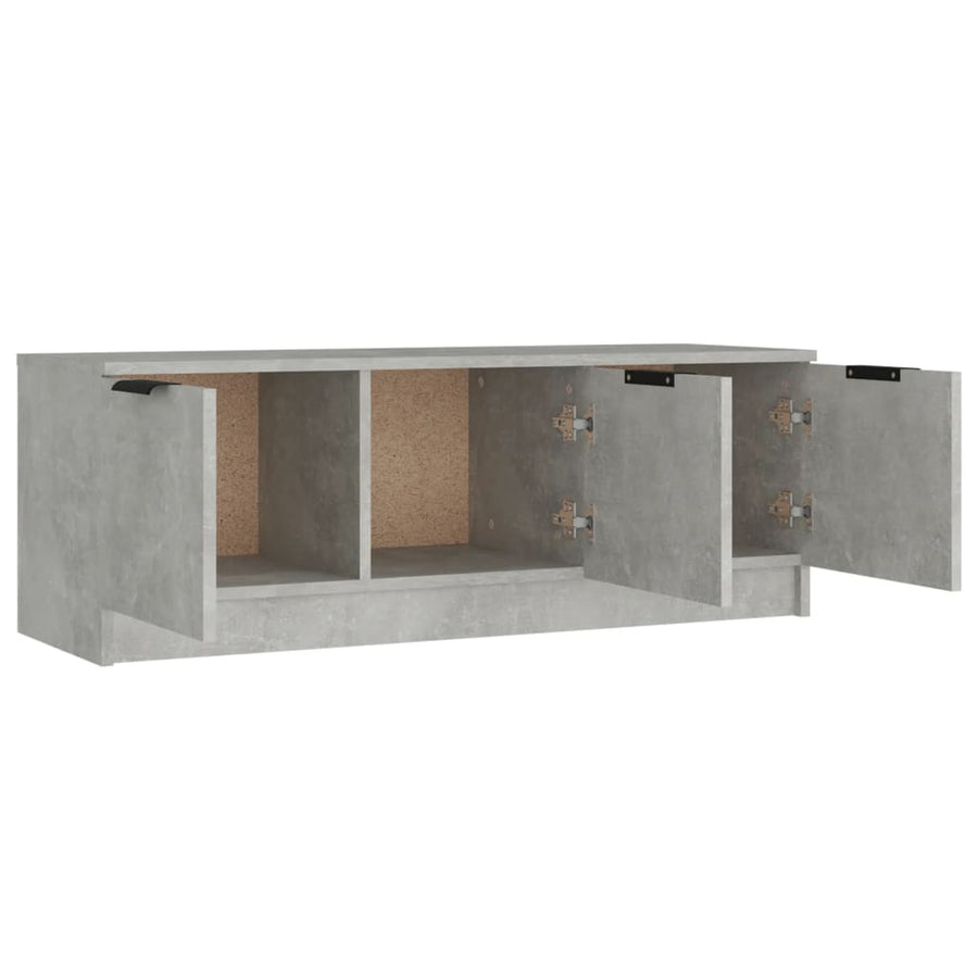 Tv-Meubel 02X35X36,5 Cm Bewerkt Hout Betongrijs