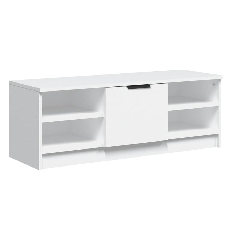 Tv-Meubel 02X35,5X36,5 Cm Bewerkt Hout Wit